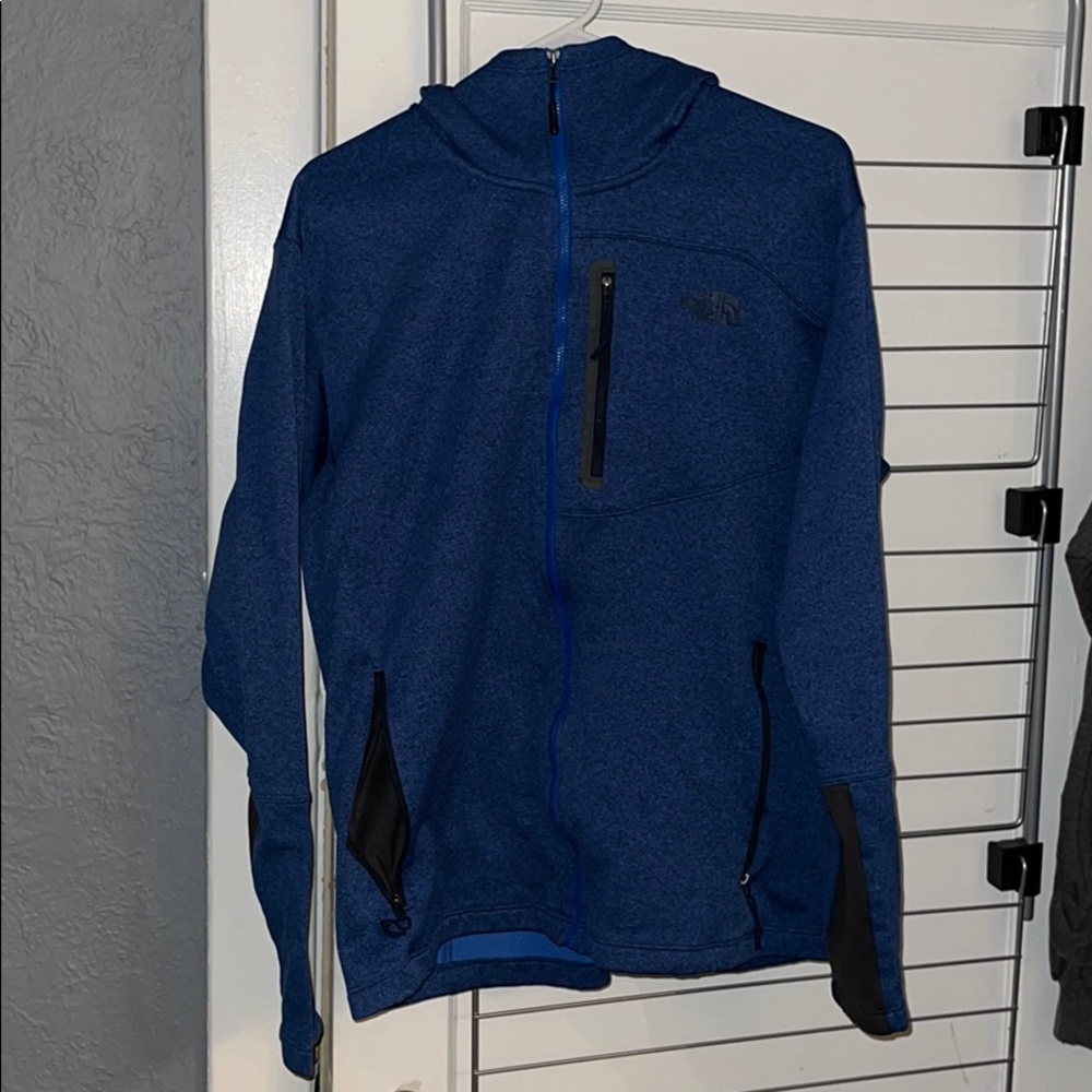 The North Face zip is hooded jacket